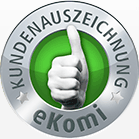 Vertrauen durch die Kundenauszeichnung Silber! 50 mal positiv bewertet!